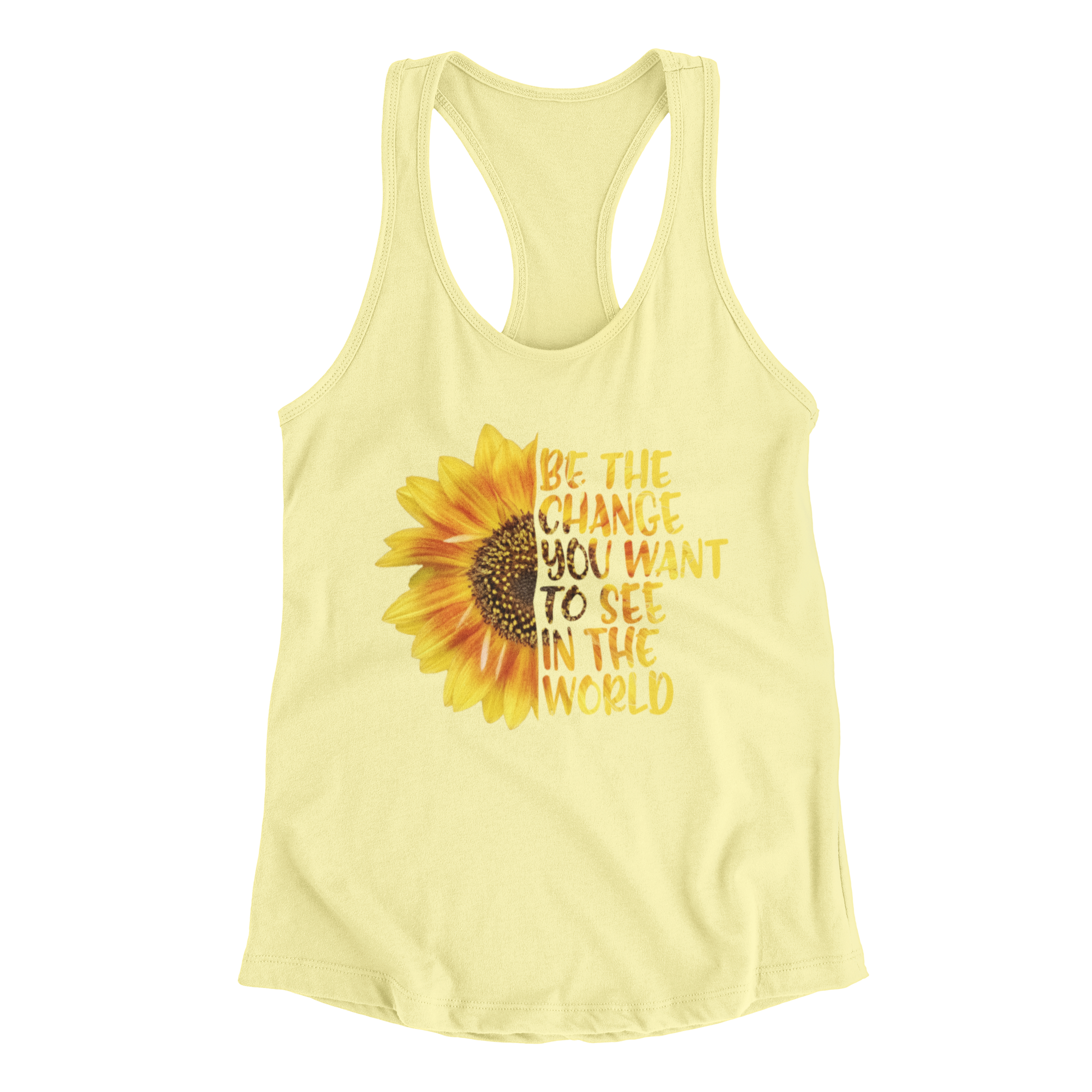 Be The Change Yellow Tank Top Be the Change Yellow Tank Top