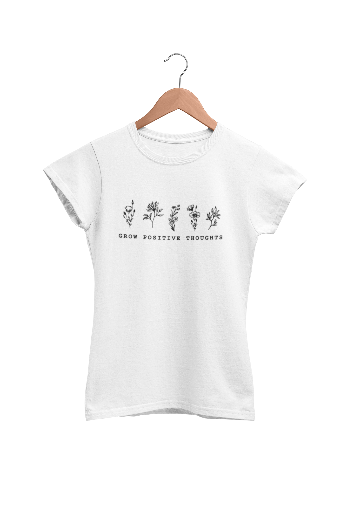 Mock up - Grow Positive Thoughts T-Shirt Mock up - Grow Positive Thoughts T-Shirt